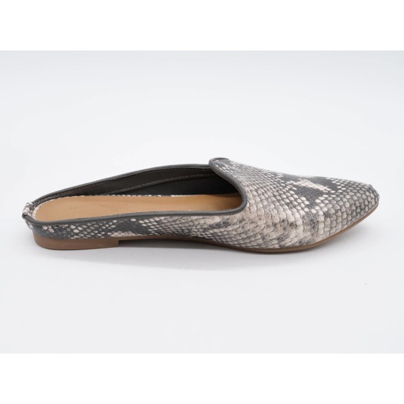 Universal Threads Mules Women 7 Snake Print Faux Leather Almond Toe Slip On Shoe - Picture 3 of 11